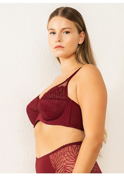 Bordo Balenli Sütyen 6485