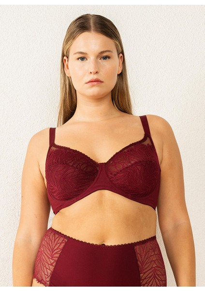 Bordo Balenli Sütyen 6485