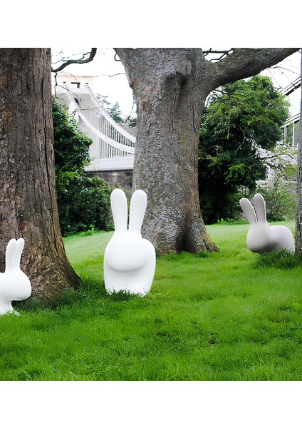 Rabbit Beyaz Tabure