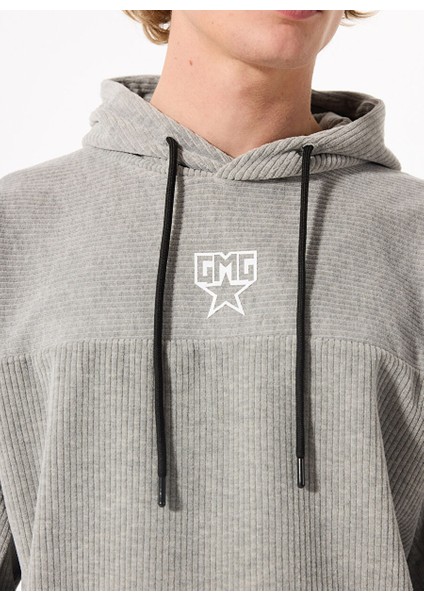 Gmg Fırenze Gri Melanj Erkek Kapüşon Regular Fit Sweatshirt GU24MFW08027