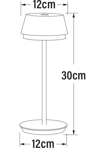 Wo Capri USB Alüminyum Sarı Masa Lambası