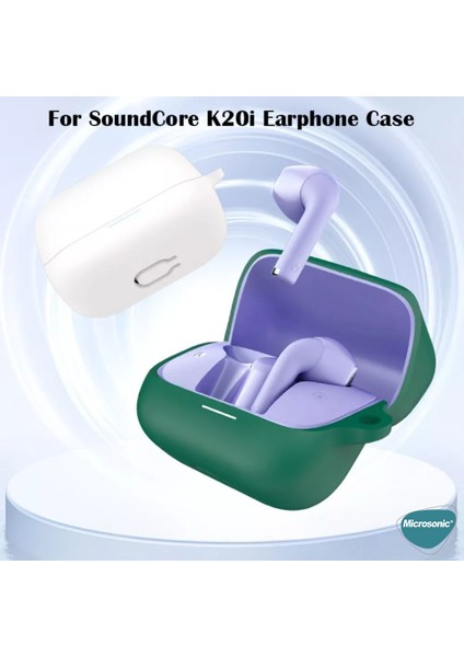 Anker Soundcore K20I Kılıf Askılı Mat Silikon Beyaz fırsatları
