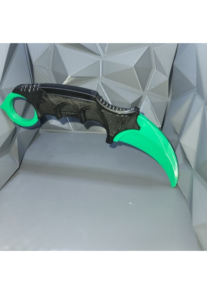 Karanbit Tarzı Dekoratif Koleksiyon Ürünü – Yeşil Renk – 3D Baskı Koleksiyon Ürünü