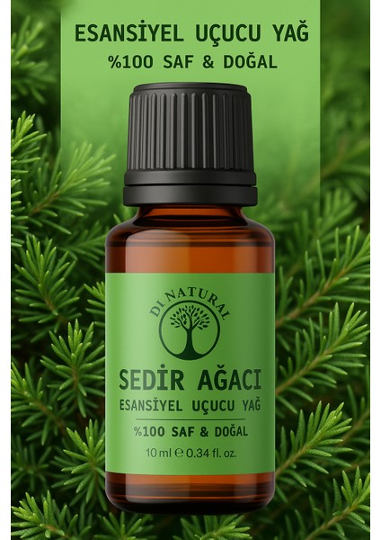 Sedir Ağacı Uçucu Yağ %100 Saf Doğal Esans Buhurdanlık Difüzör Oda Esansı 10 ml