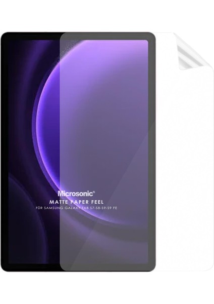 Samsung Galaxy Tab S10 Fe Plus Paper Feel Kağıt Dokulu Mat Ekran Koruyucu