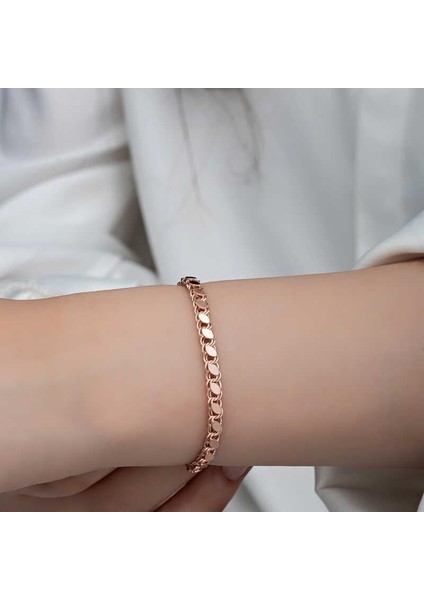 Gümüş Rose Pullu Zincir Kadın Bileklik fiyatları