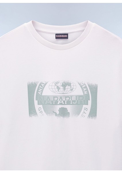 Napapıjrı Beyaz S-Vannı Prt Ss Erkek T-Shirt NP0A4IEA2061 fırsatları