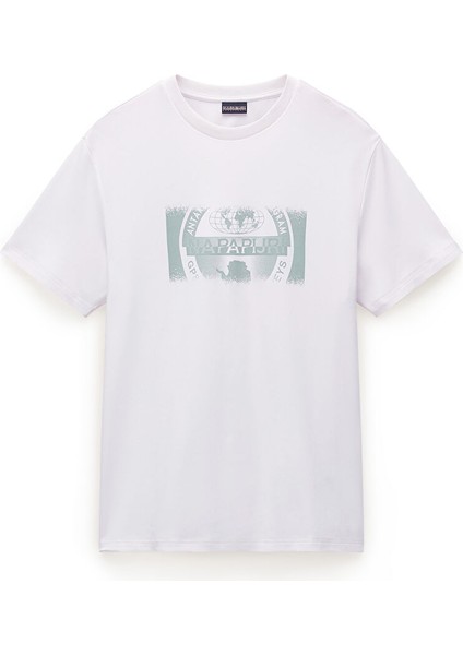 Napapıjrı Beyaz S-Vannı Prt Ss Erkek T-Shirt NP0A4IEA2061 indirimleri