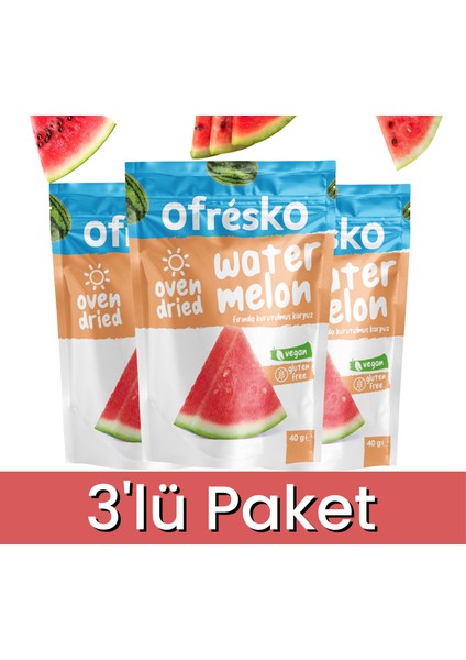 Fırınlanarak Kurutulmuş Karpuz 40 G Doypack X3 - Kuru Meyve
