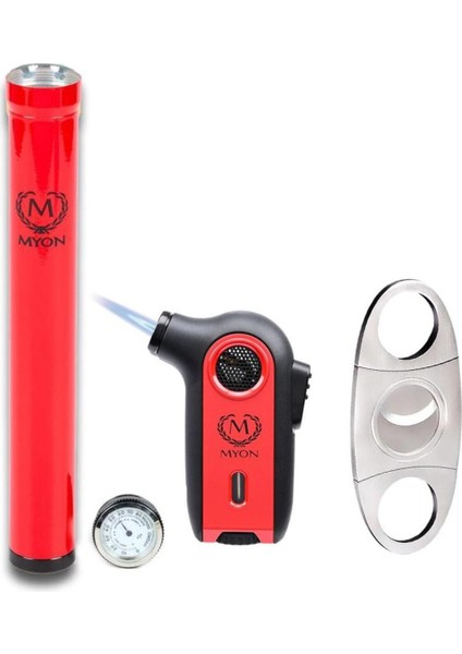 Royale Puro Aksesuar Seti Kırmızı – Çakmak, Tüp ve Kesici MYONROYALE001 modelleri