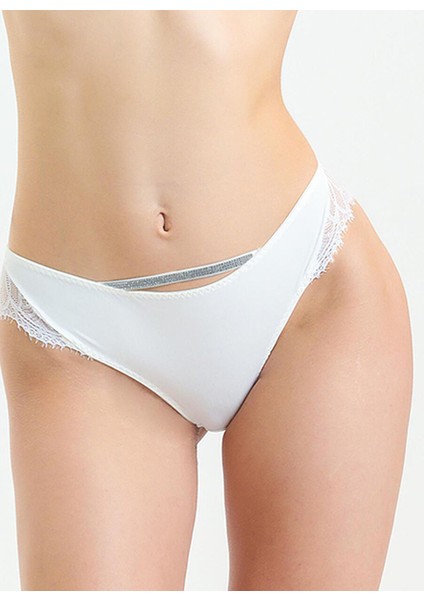 Pudra Kadın Dantel Bikini Külot 486