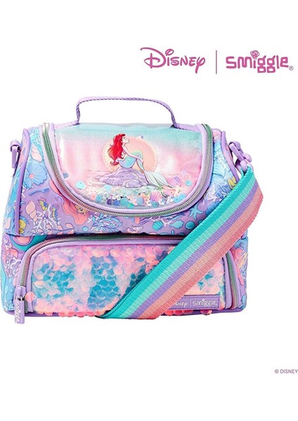 Smiggle - Disney Princess Askılı Çift Katlı Beslenme Çantası
