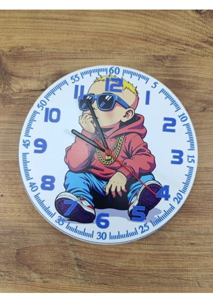 Çocuk Odası Duvar Saati Rapçi Çocuk Temalı