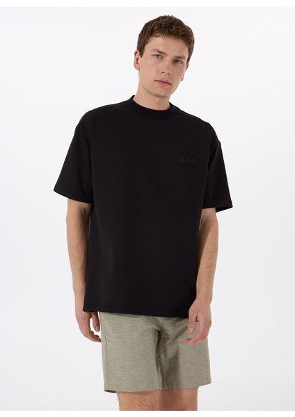 Gmg Fırenze Siyah Erkek Oversize T-Shirt GU25MSS03021
