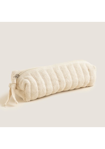 Shimma Çok Amaçlı Kumaş Çanta 22X9 cm Natural