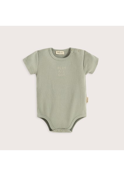 Cute Circus Kısa Kollu Body Yeşil