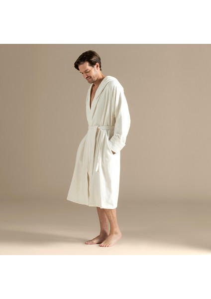 Debora Unısex Bornoz Ekru