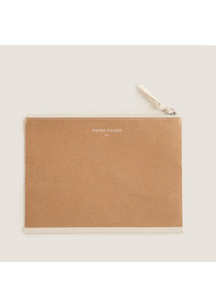 Kanvas Fermuarlı Kılıf A6 Natural