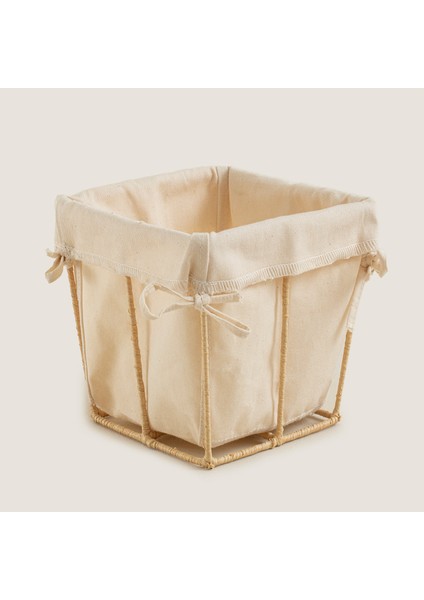 Square Ekmek Sepeti 18 cm Natural