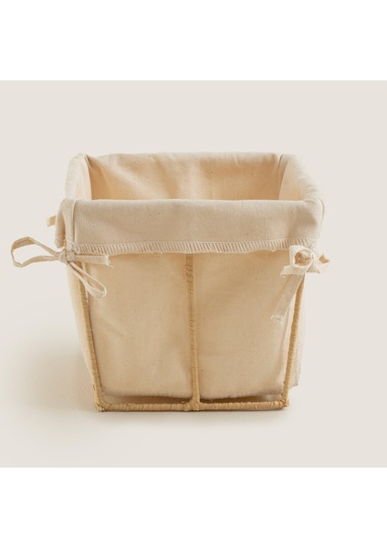 Square Ekmek Sepeti 18 cm Natural