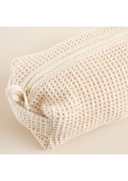 Oiko Waffle Aksesuar Çantası 19X10 cm Natural modelleri