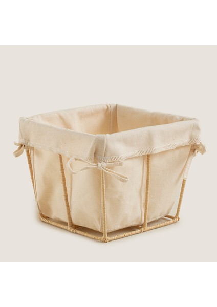 Square Ekmek Sepeti 15 cm Natural