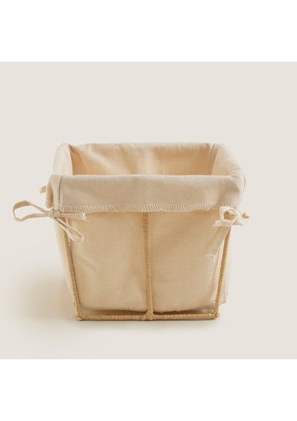 Square Ekmek Sepeti 15 cm Natural