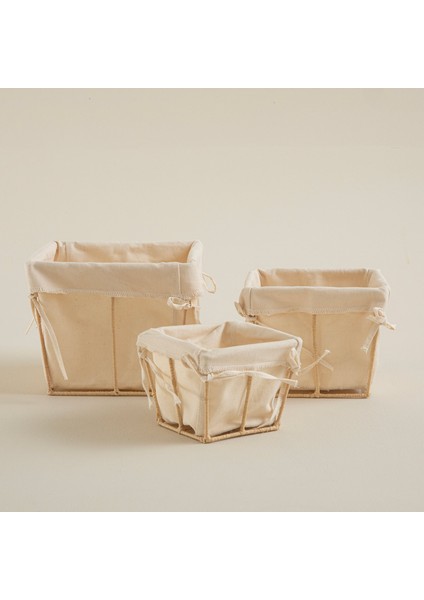 Square Ekmek Sepeti 15 cm Natural