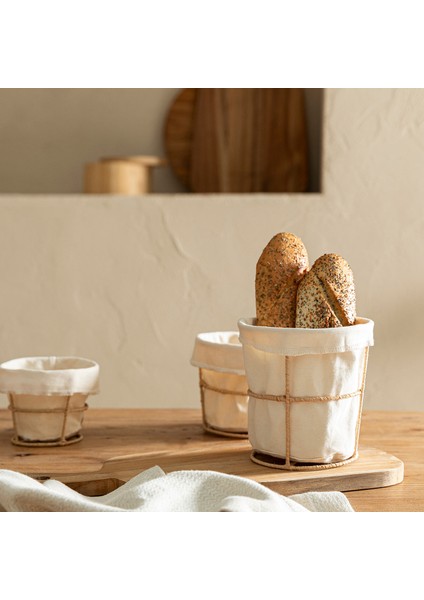 Breaddi Kumaş Ekmeklik 15X15 cm Natural fiyatları