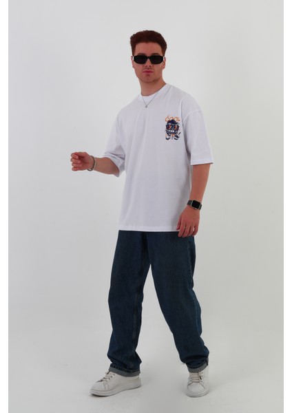 So Cool -Oversize Tişört | Sırt Baskılı – Minimal Göğüs Desenli Unisex Tshirt
