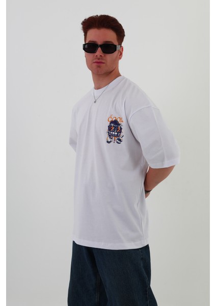 So Cool -Oversize Tişört | Sırt Baskılı – Minimal Göğüs Desenli Unisex Tshirt