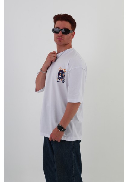 So Cool -Oversize Tişört | Sırt Baskılı – Minimal Göğüs Desenli Unisex Tshirt