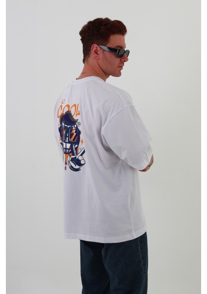 So Cool -Oversize Tişört | Sırt Baskılı – Minimal Göğüs Desenli Unisex Tshirt