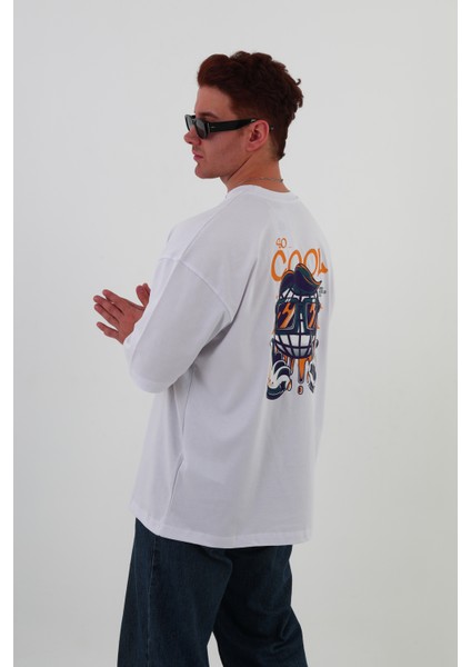 So Cool -Oversize Tişört | Sırt Baskılı – Minimal Göğüs Desenli Unisex Tshirt