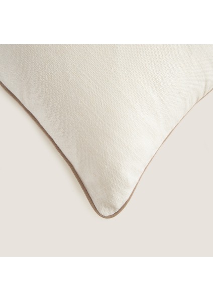Solid Dekoratif Yastık Ekru/bej