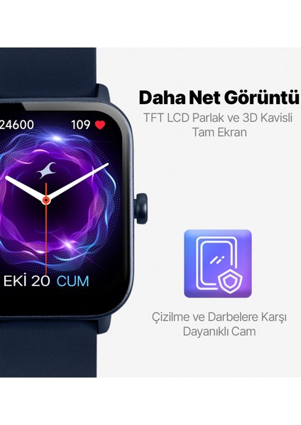 Tempus Lacivert Unisex Akıllı Saat