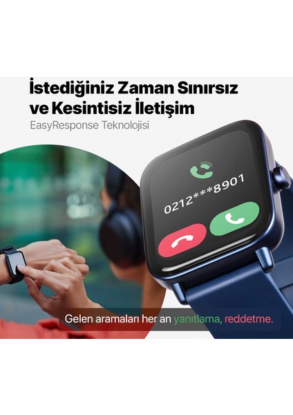 Tempus Lacivert Unisex Akıllı Saat