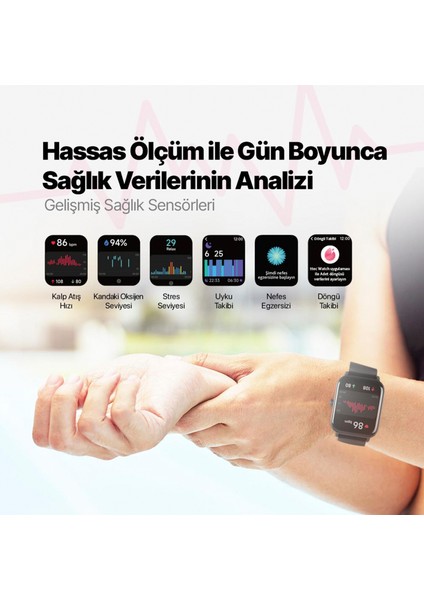 Tempus Lacivert Unisex Akıllı Saat