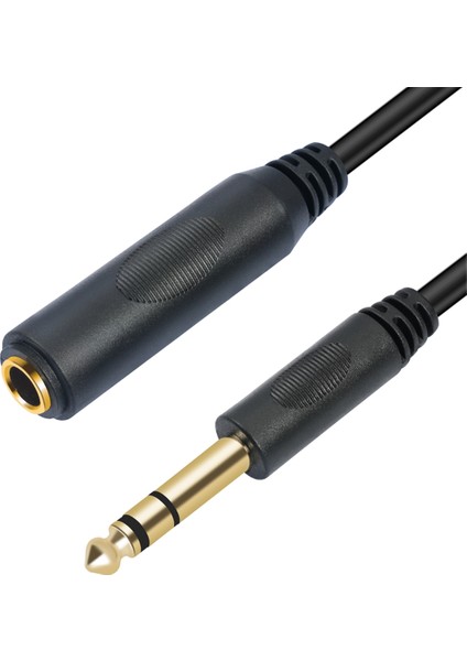 1/4 Trs 6.35MM Erkek - 6.35MM Dişi Stereo Uzatma Kablosu 180CM (Yurt Dışından) indirimleri