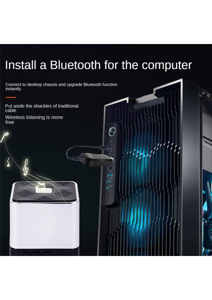 USB Bluetooth 5.1 Adaptörü 3,5 mm Bluetooth Ses Vericisi (Yurt Dışından)
