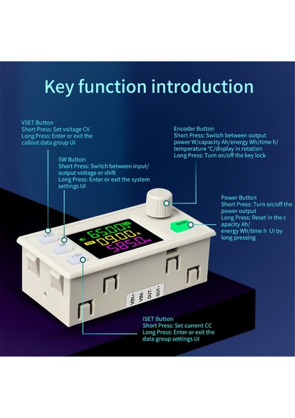XY7025 Cnc Dc Buck Ayarlanabilir Regüle Güç Kaynağı Sabit Voltaj (Yurt Dışından)