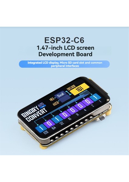ESP32-C6 1.47 Inç Ekran Geliştirme Kartı Tek Çekirdekli Işlemci (Yurt Dışından)