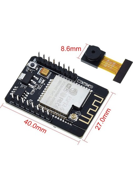 ESP32-CAM Geliştirme Kartı ESP-32S Wifi Modülü OV2640 Modülü ile (Yurt Dışından)