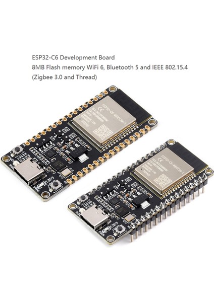 ESP32-C6 Geliştirme Kartı Zigbee Iş Parçacığı Tek Çekirdekli Işlemci (B) (Yurt Dışından)