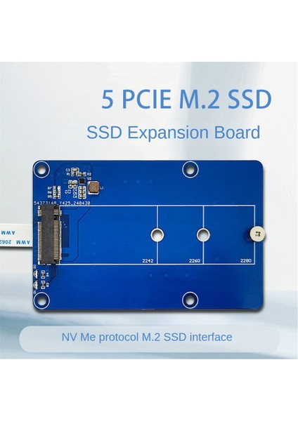 Pi5 5 Için Pcıe - M.2 Nvme SSD Adaptör Kartı (Yurt Dışından)