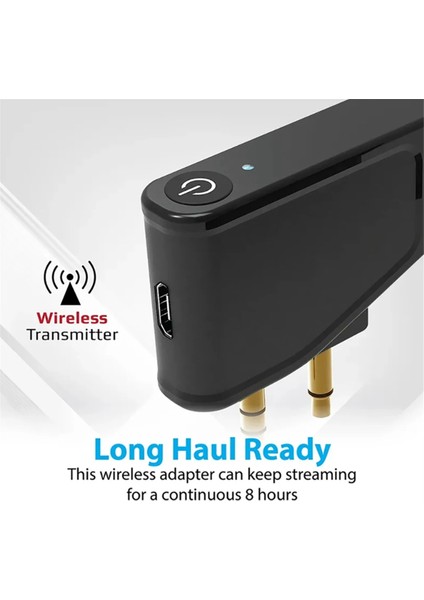 Bluetooth 5.3 Uçak Havayolu Uçuş Adaptörü A2DP Vericisi (Yurt Dışından)