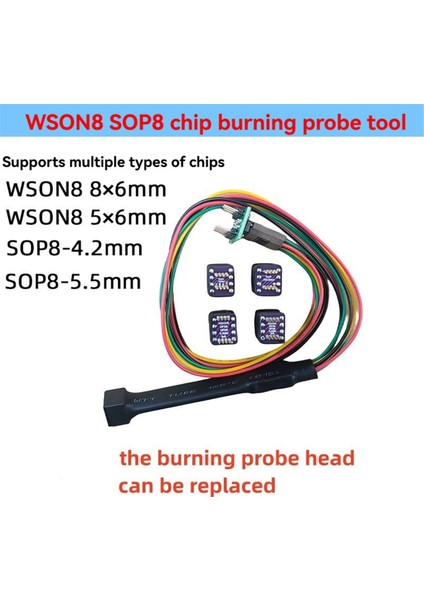 Sop8 Wsonvson Chip Indir Burn Write Probe Yay Iğne Kablo (Yurt Dışından)