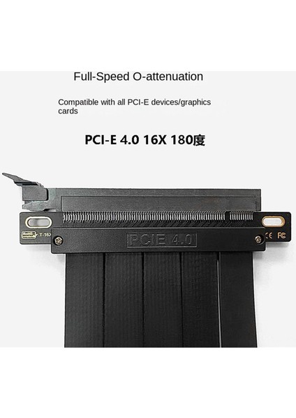 Pcı-E 4.0 16X Grafik Uzatma Kablosu 90 Derece 15CM (Yurt Dışından)