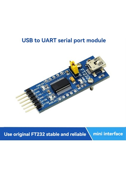 FT232 USB Uart Kartı Mini Arayüz Usb'den Uart Seri Port Modülü (Yurt Dışından)