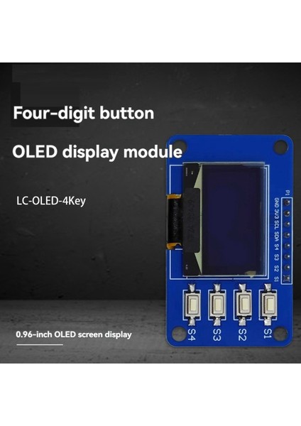 0.96 Inç OLED Ekran Modülü 12864 Matrisli Ekran Modülü (Yurt Dışından)